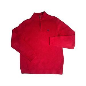 Chaps quarter zip red sweater